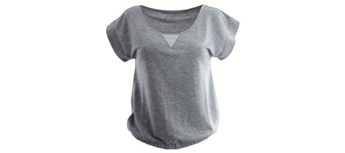 tee-shirt molleton gris